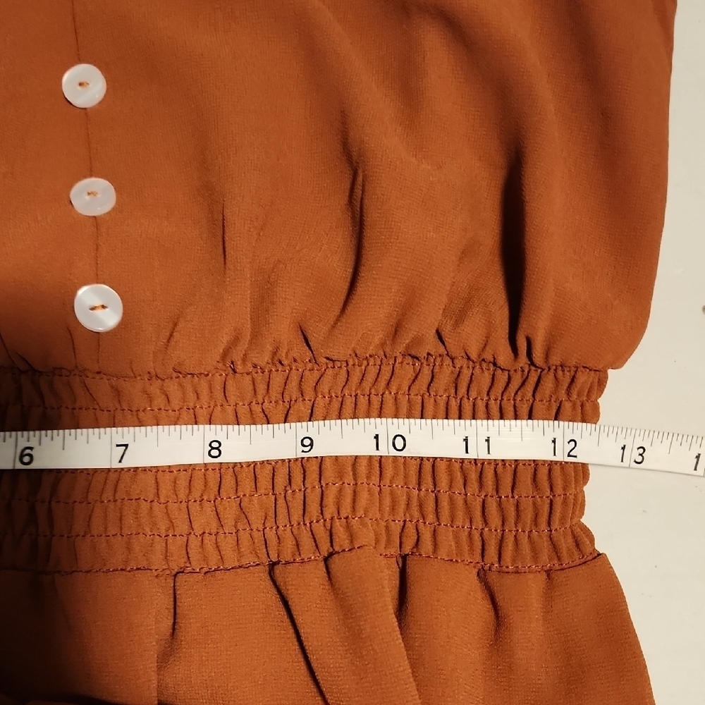 Pretty Garden NWT Chic Midi Dress in Warm Brown SIZE S - Picture 9 of 11